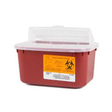 Multi-purpose Sharps Container Sharps 1-Piece 5H X 10W X 7D Inch 1 Gallon Red Base Vertical Entry Lid 8703 Case/24 8703 MEDEGEN MEDICAL PRODUCTS LLC 172711_CS