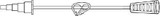 Extension Set MIC 6 Inch 0105-06 Each/1 0105-06 HALYARD SALES LLC 548043_EA