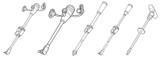 MIC-Key Bolus Extension Set with Cath Tip 24 Inch, With Cath Tip, SECUR-LOK Straight Connector and Clamp, 0123-24, Case of 5