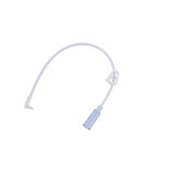MIC-Key Bolus Enteral Feeding Extension Tube Set 12 Inch, With Cath Tip, SECUR-LOK Right-Angle Connector and Clamp, 0124-12, Case of 5