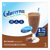 Glucerna Original Shake Oral Supplement Rich Chocolate Flavor Liquid 8 oz. Bottle, 57804, Case of 24