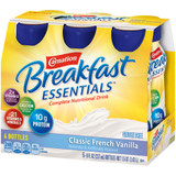 Carnation Breakfast Essentials Oral Supplement French Vanilla Flavor Liquid 8 oz. Bottle, 12230501, Case of 24
