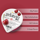 Gelatein Plus Oral Supplement Cherry Flavor Gel 4 oz. Cup, 11701, Case of 36