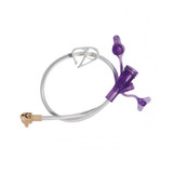 ENFit Right Angle Connector with Y-Port Adapter 12 Inch, Clear, 8-1222-ISOSAF, Pack of 1