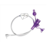 Right Angle Dual ENFit Y-Port Extension Set Mini Classic 24 Inch, Purple 6-2422-ISOSAF Pack of 1