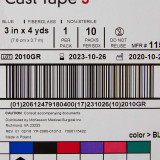 Cast Tape McKesson 3 Inch X 12 Foot Fiberglass Blue 115-3B Box/10 115-3B MCK BRAND 733692_BX