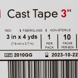 Cast Tape McKesson 3 Inch X 12 Foot Fiberglass Red 115-3R Box/10 115-3R MCK BRAND 733694_BX Cast Tape McKesson 3 Inch X 12 Foot Fiberglass Red 115-3R Box/10 115-3R MCK BRAND 733694_BX
