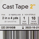 Cast Tape McKesson 2 Inch X 12 Foot Fiberglass Pink 115-2X Box/10 115-2X MCK BRAND 733689_BX Cast Tape McKesson 2 Inch X 12 Foot Fiberglass Pink 115-2X Box/10 115-2X MCK BRAND 733689_BX