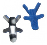 Finger Splint ProCare Adult Small Bendable Prong Closure One Size Blue / Silver 79-71963 Pack of 12