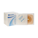Ostomy Barrier Sur-Fit Natura Trim to Fit, Standard Wear Stomahesive Tan Tape 57 mm Flange Sur-Fit Natura System Hydrocolloid 1-3/8 to 1-3/4 Inch Opening 5 x 5 Inch 125265 Box of 10