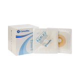 Ostomy Barrier Sur-Fit Natura Precut, Extended Wear Durahesive White Tape 45 mm Flange Sur-Fit Natura System Hydrocolloid 1 Inch Opening 4-1/2 x 4-1/2 Inch 413181 Box of 10