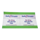 Safe N Simple No-Sting Skin Barrier Wipe 60% / 20% Strength Purified Water / Polyvinylpyrrolidone / Glycerin / Propylene Glycol Individual Packet Sterile, SNS80744, Box of 100