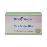 Skin Barrier Wipe Safe N Simple™ 43% / 20% Strength Isopropyl Alcohol / Butyl Ester of PVM/MA Copolymer Individual Packet NonSterile SNS81850 Box of 50 SNS81850 Safe n Simple™ 895485_BX