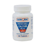 Joint Health Supplement Geri-Care Oyster Shell 500 mg Strength Tablet 60 per Bottle 742-06-GCP Bottle of 1
