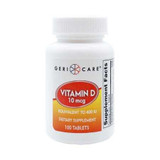 Vitamin D Supplement McKesson Brand 400 IU Strength Tablet 100 per Bottle 60-874-01 Case/12 60-874-01 MCK BRAND 682942_CS