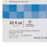 McKesson Brand Antiseptic Isopropyl Alcohol Topical Liquid 32 oz. Bottle, 23-D0024, Case of 12