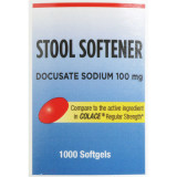 Stool Softener Geri-Care® Softgel 1,000 per Bottle 100 mg Strength Docusate Sodium 401-10-GCP Case of 12 57896040110 Geri-Care® 555682_CS