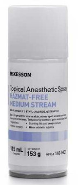 McKesson Pentafluoropropane / Tetrafluoroethane Medium Stream Can 115 mL 140-MED Box of 12 140-MED McKesson 1055747_BX