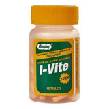 Multivitamin Supplement I-Vite 1000 IU / 200 mg Strength Tablet 60 per Bottle 1896786 BT/1 1896786 US PHARMACEUTICAL DIVISION/MCK 844533_BT