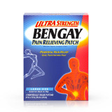 Pain Relief Bengay 15% / 5% Strength Patch 4 per Box 10074300081493 Box/4 1.01E+13 JOHNSON&JOHNSON CONSUMER INC 701520_BX