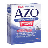 AZO Maximum Strength Urinary Pain Relief 99.5 mg Strength Phenazopyridine HCL Tablet 12 per Box, 78765112253, Box of 1