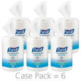 Sanitizing Skin Wipe Purell Canister Alcohol Unscented 175 Count 9031-06 Case/6 Jun-31 GOJO INDUSTRIES INC 707025_CS