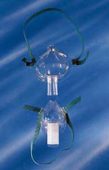 Aerosol Face Mask AirLife Elongated Pediatric One Size Fits Most Adjustable Elastic Head Strap 001263 Each/1 1263 CAREFUSION SOLUTIONS LLC 226878_EA