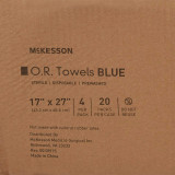 O.R. Towel McKesson 17 W X 27 L Inch Blue Sterile 16-6004-B Case/80 16-6004-B MCK BRAND 277861_CS