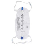 Urinary Leg Bag McKesson Anti-Reflux Valve 1000 mL Vinyl 4605 Case/48 4605 MCK BRAND 911680_CS