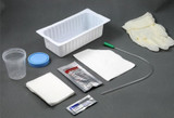 Intermittent Catheter Tray AMSure Urethral 14 Fr. Without Balloon PVC AS870 Pack of 1