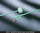 Foley Catheter Silastic 2-Way Round Tip 5 cc Balloon 18 Fr. Silicone Coated Latex 33618 Each/1 33618 BARD MEDICAL DIVISION 240490_EA