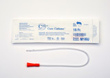 Urethral Catheter Cure Medical Pocket Catheter Straight Tip Uncoated PVC 16 Fr. 16 in, M16U Pack of 1