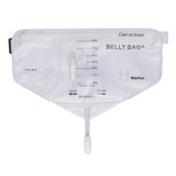 Urinary Drain Bag Belly Bag Anti-Reflux Valve Sterile 1000 mL Vinyl B1000 Box of 10