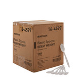 Spoon McKesson Heavy Weight White Polypropylene 16-4597 Case of 1000 16-4597 McKesson 959248_CS