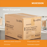 McKesson Spoon Medium Weight White Polypropylene, 16-4594, Case of 1000