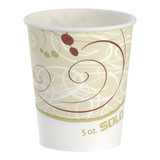 Solo 5 oz. Wax Coated Paper Drinking Cup Symphony Print Disposable, R53-J8000, Case of 3000