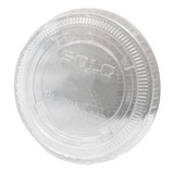 Dart Solo Souffle Cup Lid For Medium Sized Souffle Cups Clear Plastic Disposable, PL200N, Sleeve of 125