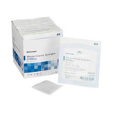 Gauze Sponge McKesson Cotton Gauze 8-Ply 2 X 2 Inch Square Sterile 16-4228 Box/100 16-4228 MCK BRAND 635942_BX