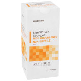 Non-Woven Sponge McKesson Polyester / Rayon 4-Ply 4 X 4 Inch Square NonSterile 16-40444 Pack/200 16-40444 MCK BRAND 476709_PK
