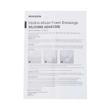Silicone Foam Dressing McKesson 4 X 4 Inch Square Adhesive with Border Sterile 4843 Each/1 4843 MCK BRAND 886432_EA