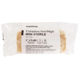 Cohesive Bandage McKesson 4 Inch X 5 Yard Standard Compression Self-adherent Closure Tan NonSterile 16-3404 Case/18 16-3404 MCK BRAND 464154_CS