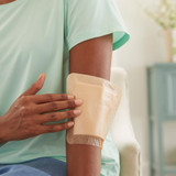 McKesson 5-Layer Foam Dressing 6 X 6 Inch With Border Film Backing Silicone Gel Adhesive Square Sterile, 4844, Pack of 1