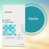 McKesson Island Dressing 4 X 8 Inch Rectangle Sterile, 16-89048, Box of 25