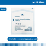 McKesson Gauze Sponge 4 X 4 Inch 8-Ply Sterile 2 per Pack, 16-4248, Pack of 1