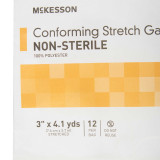 Conforming Bandage McKesson 3 Inch x 4-1/10 Yard 12 per Pack NonSterile Roll Shape 16-012 Case of 96 16-012 McKesson 993033_CS
