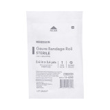Fluff Bandage Roll McKesson 3-2/5 Inch x 3-3/5 Yard 1 per Pack Sterile 6-Ply Roll Shape 16-4263 Case of 96 16-4263 McKesson 470749_CS