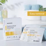 McKesson Thin Hydrocolloid Dressing Film Backing 2 X 2 Inch Square Hydrocolloid, 1882, Box of 20