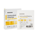 McKesson Hydrocolloid Dressing Foam Backing 4 X 4 Inch Square Hydrocolloid / Foam, 1889, Pack of 1