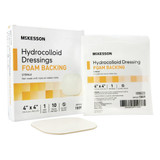 McKesson Hydrocolloid Dressing Foam Backing 4 X 4 Inch Square Hydrocolloid / Foam, 1889, Pack of 1