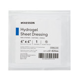 McKesson Hydrogel Wound Dressing Sheet 4 X 4 Inch Sterile, 61-82044, Pack of 1